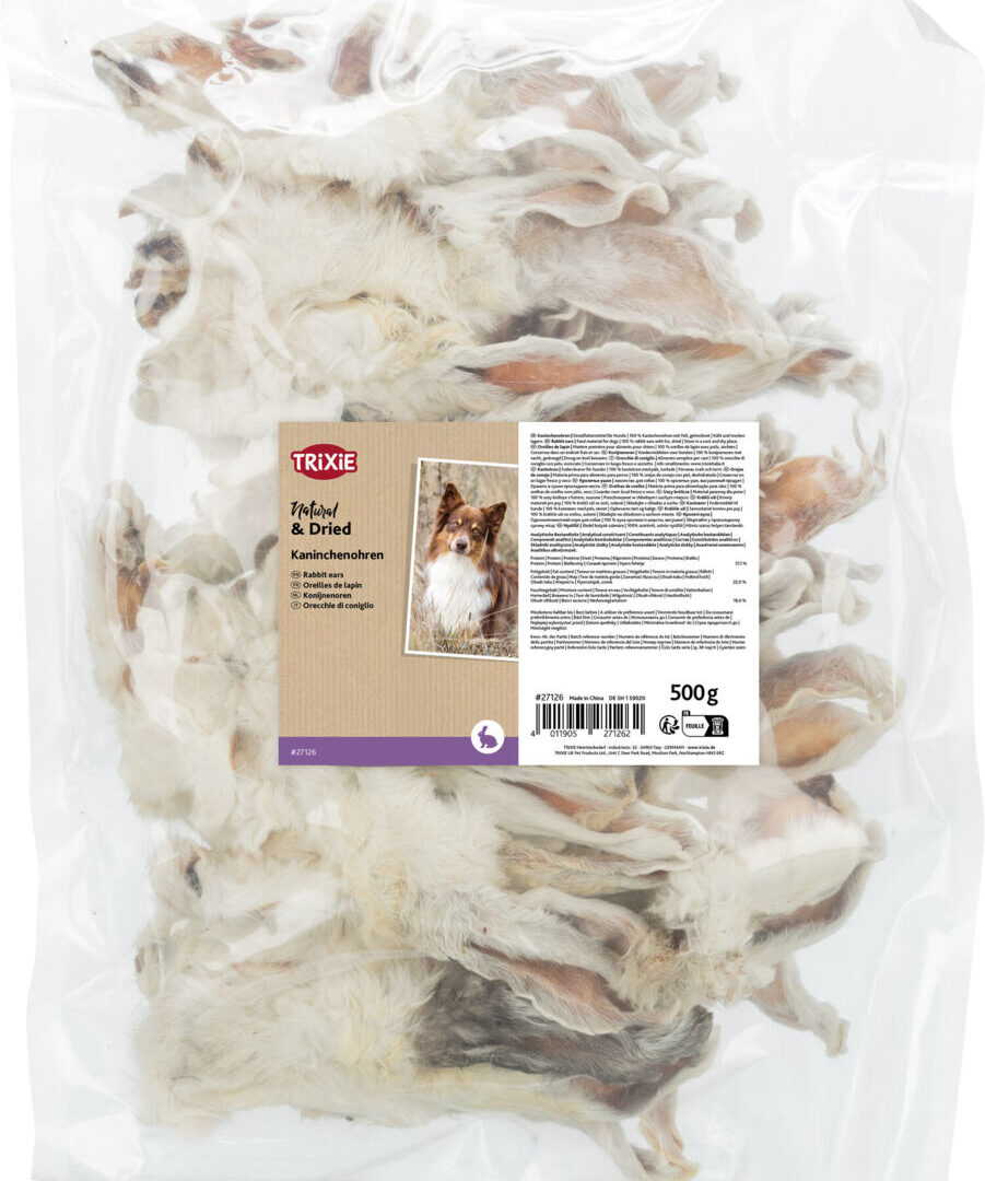 Kaninöron med päls, 500g