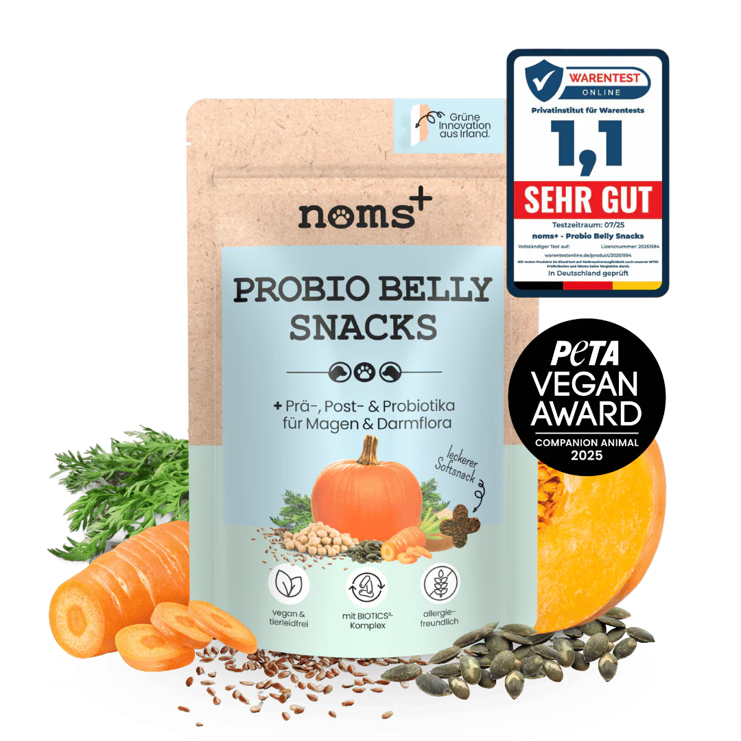 noms+ Probio Belly Snacks för hundar med BIOTICS³-komplex