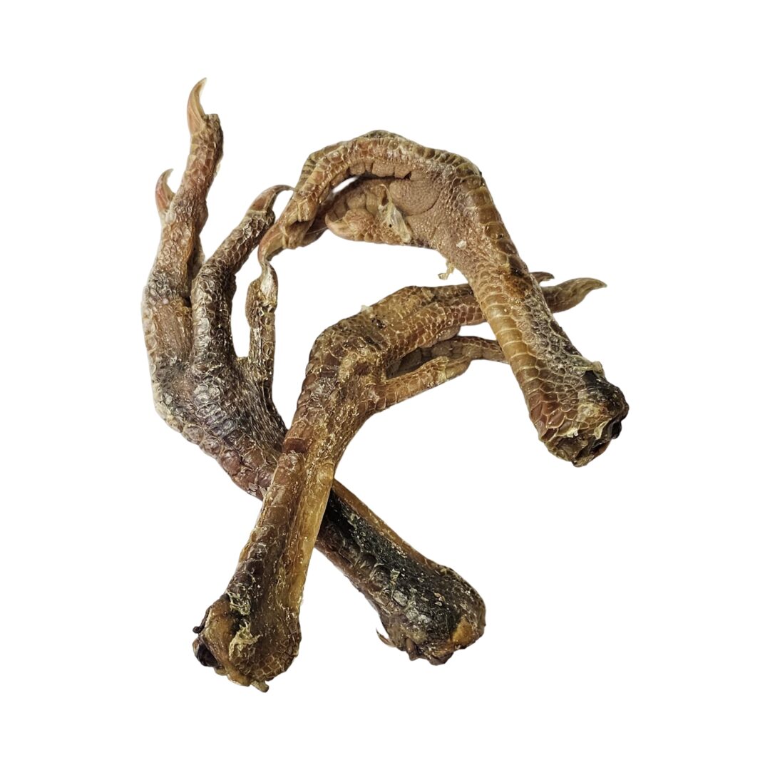 EMMZO-Svenskt torkade kycklingfötter med skinn